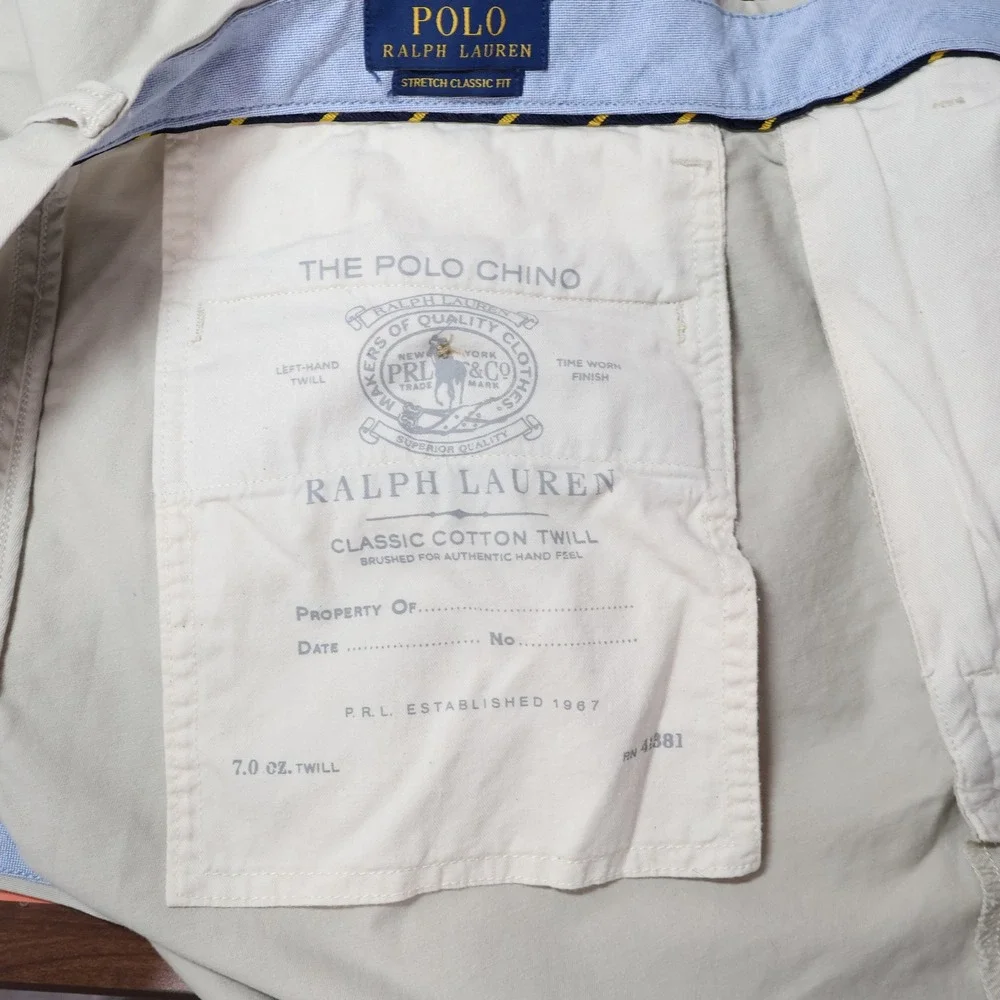 Polo Ralph Lauren Chino Shorts Men 32 Tan Stretch Classic Fit Outdoor Casual NWD